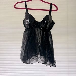 Black Victoria’s Secret Baby Doll Top